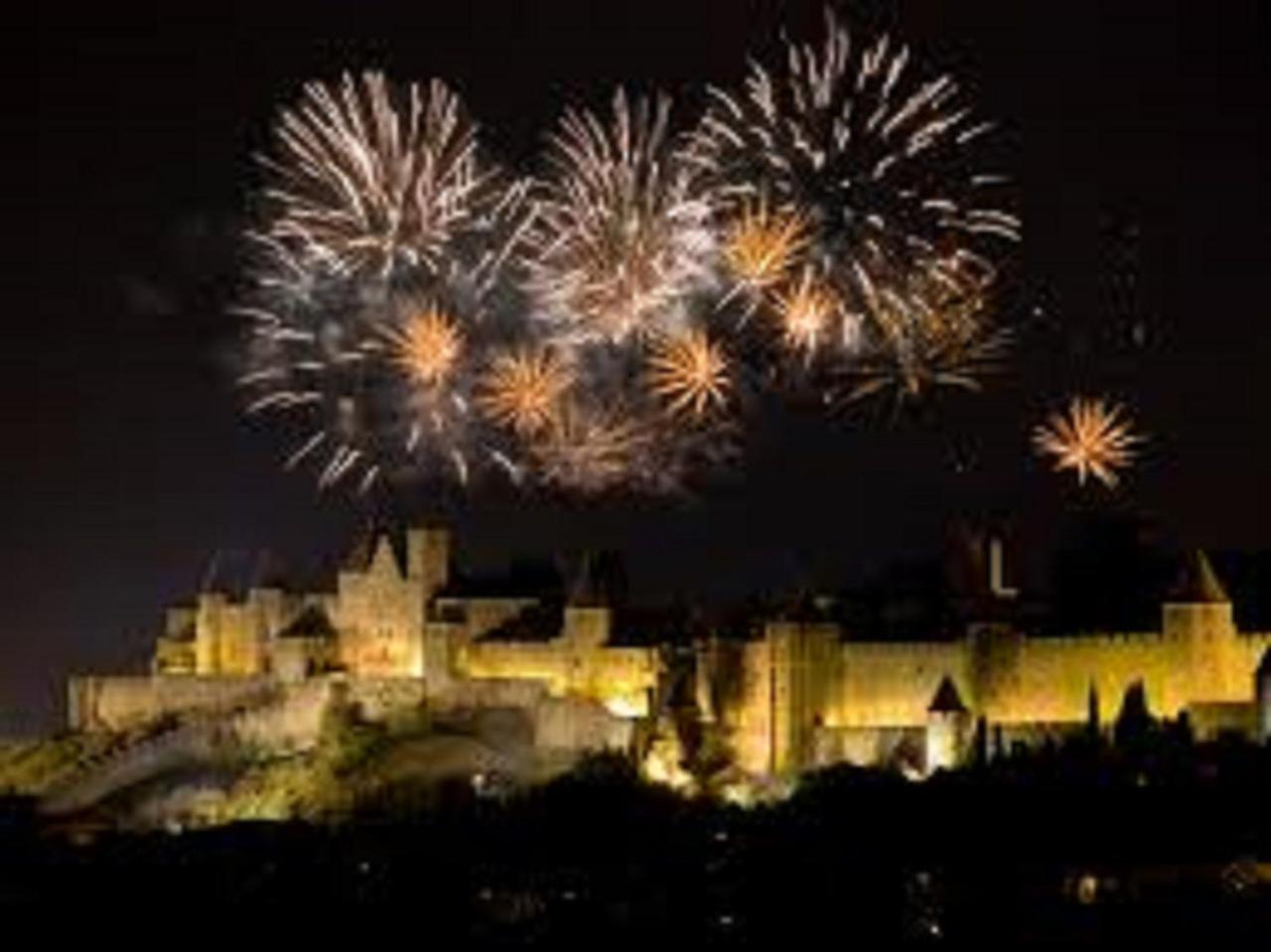 Au Pied De La Cite Lägenhet Carcassonne Exteriör bild