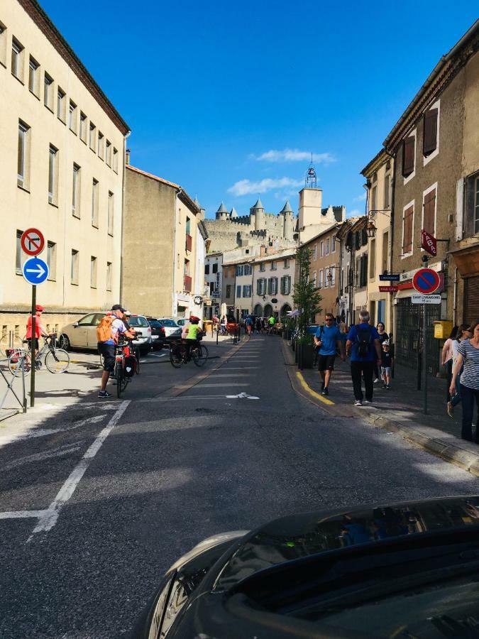 Au Pied De La Cite Lägenhet Carcassonne Exteriör bild